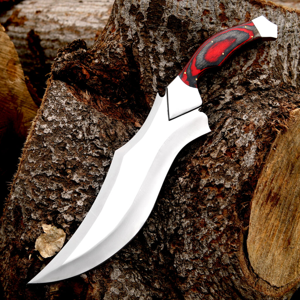 Crimson Fang Tactical Bowie Knife – Razor Sharp Survival & Hunting Blade
