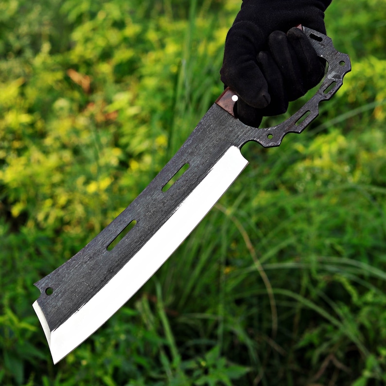 Crimson Fang Tactical Machete Knife – Razor Sharp Survival & Hunting Blade Machete