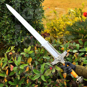 Steel LongswoHandmade Conan Atlantean Sword Replica: Etched Stainless Steel, Cosplay sword, Personalized Gift for Collectors, Groomsmen,Birthday Gift for Boyfriend Father's Day Gift